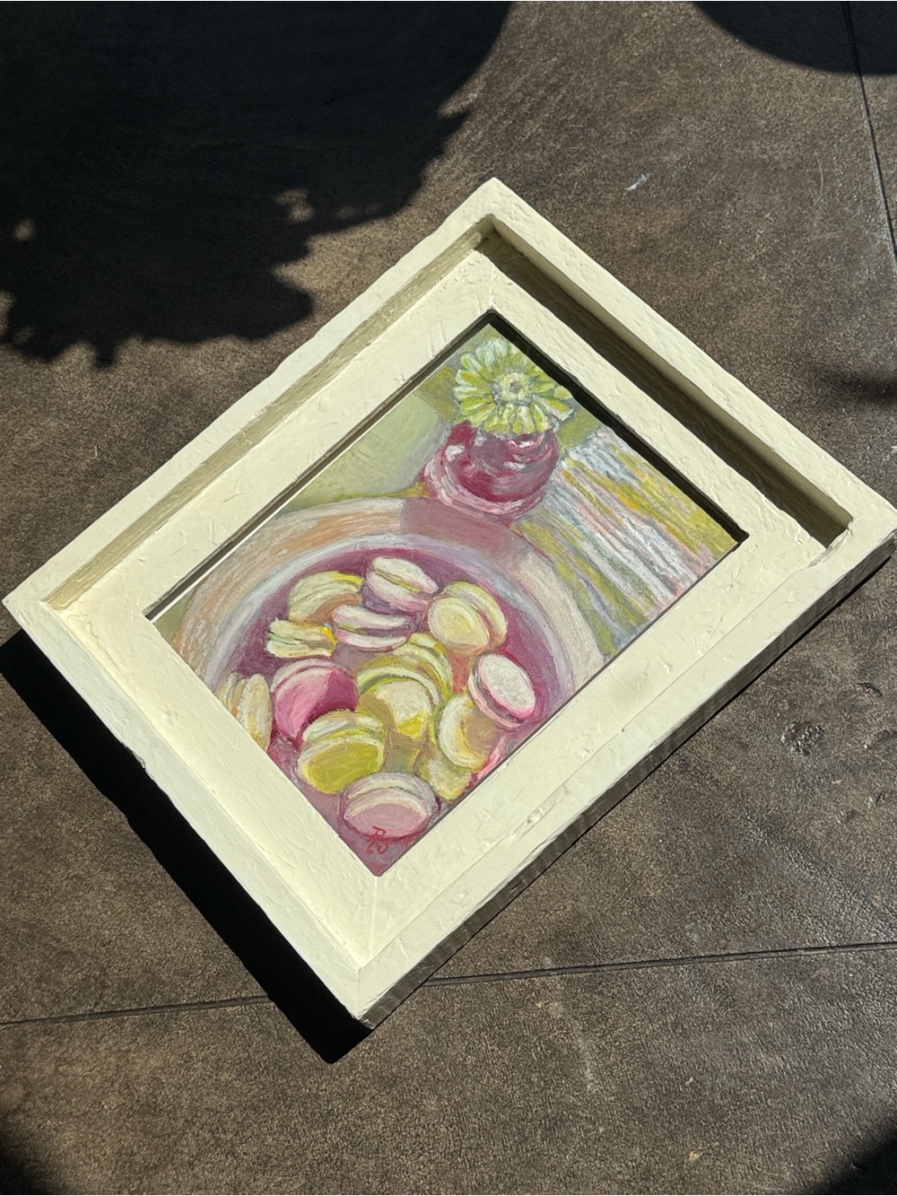 Framed original Still Life Artwork, Bakery Painting, Cooking Decor, 8x10" SALE - Picture 8 of 15